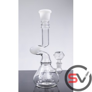 ZIG ZAG GLASS WATER PIPE  10inch
